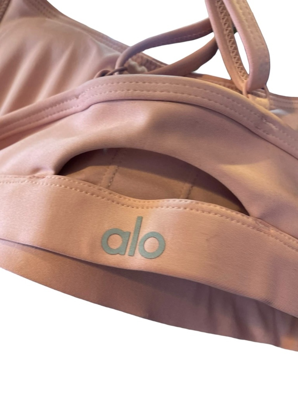 NWT ALO Yogo airlift intrigue bra VINTAGE PINK Size S - Picture 3 of 5